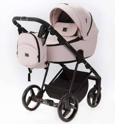 Детская коляска Adamex Blanc 2 в 1 BL-PS142 TIP (СВ.РОЗОВ+СВ.РОЗОВ.КОЖА)