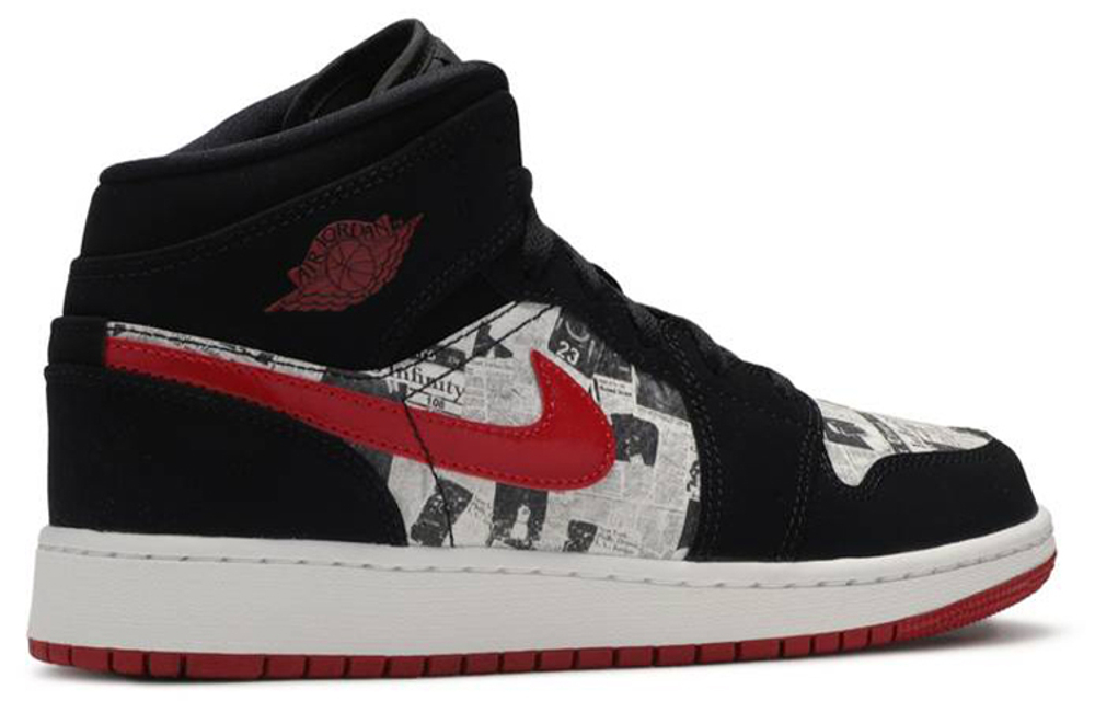 Jordan 1 Mid Newspaper Air Times GS