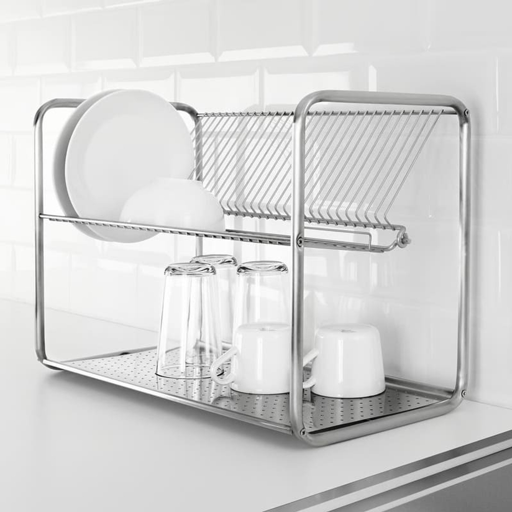 Cушилка для посуды ORDNING, 50x27x36, нержавеющая сталь