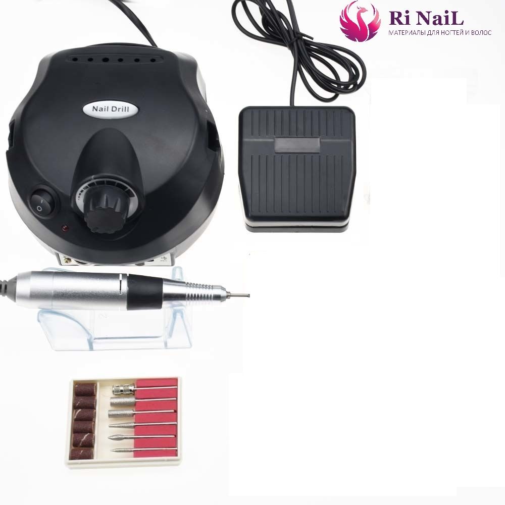 Аппарат для маникюра и педикюра Nail Drill Pro ZS-601,65w/45000 об, черный