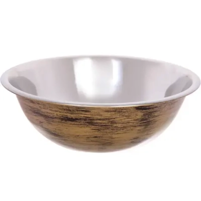 Миска из нержавеющей стали 3л 28см цвет Антик