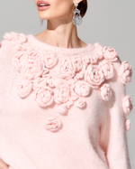 Джемпер ручной вязки "Весенняя сказка"