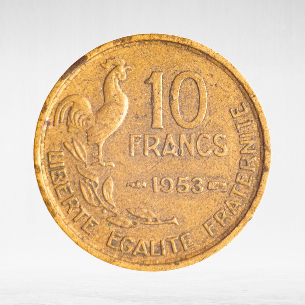 France, 10 Francs 1953 - Guiraud, VF