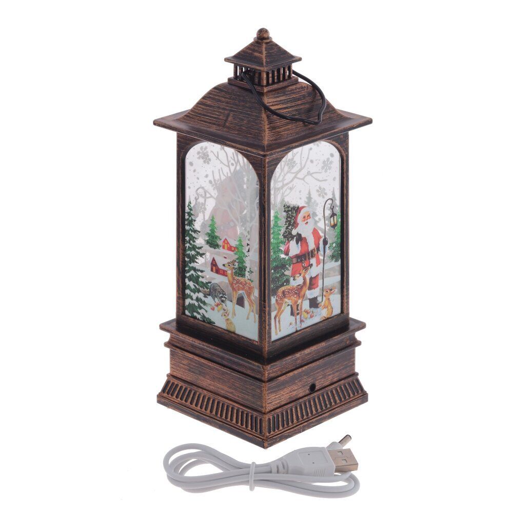 GAEM Изделие декоративное "Фонарь" (подсвет, AAAх3 н/п +USB) L7,5 W7,5 H20 см, 5в.