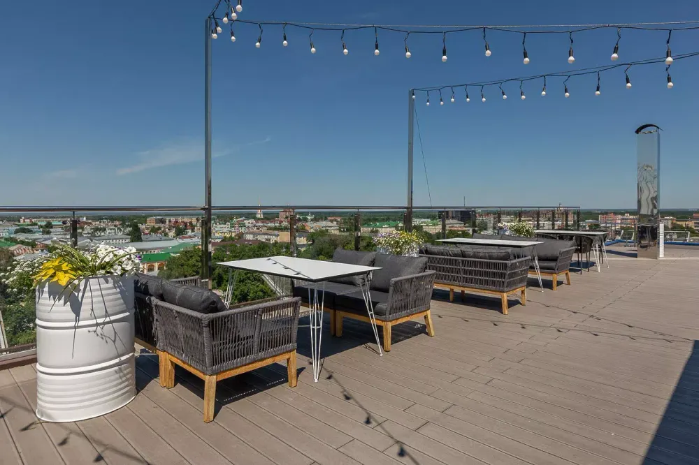 "Руссо" обеденный стол из HPL 150х80см, цвет "молочный"