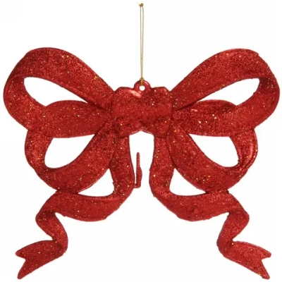 Украшение новогоднее «Бант» 24*22 см, Красный