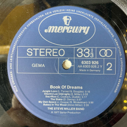 Винтажная виниловая пластинка LP The Steve Miller Band Book Of Dreams (Germany 1977)