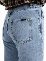 Джинсы relaxed straight синего цвета