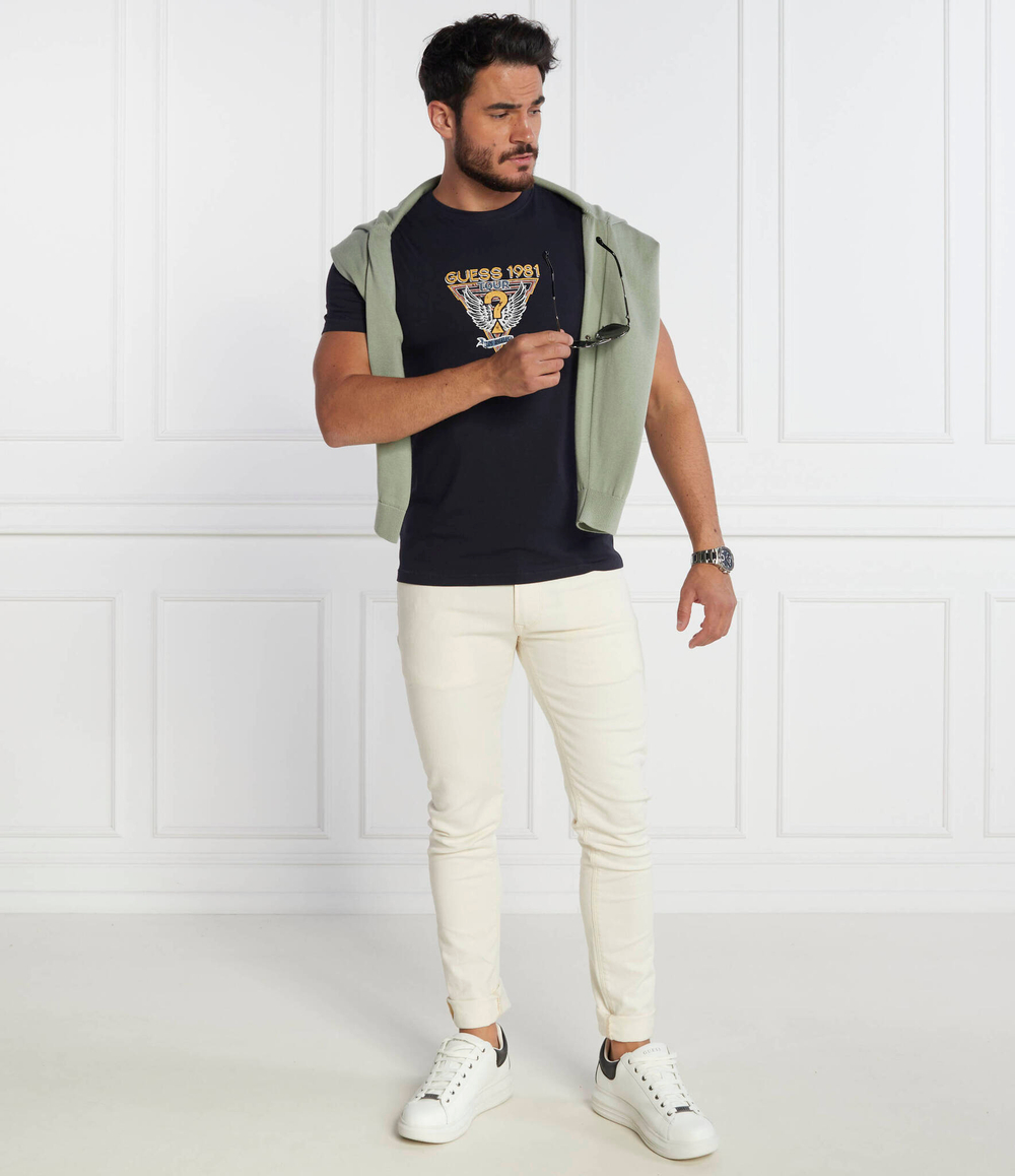 Футболка SS CN GUESS WINGS LOGO TEE GUESS - темно-синий(M3BI30 J1314)