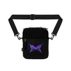 Сумка через плечо ТАЙНА LogoDL1 черный / фиол