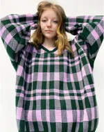 Свитер БИЧ Шашки Зеленый