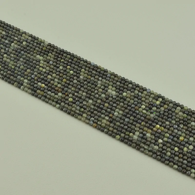 Нитка Турмалин 39 см. 3 мм. (Без замка) - Зеленая