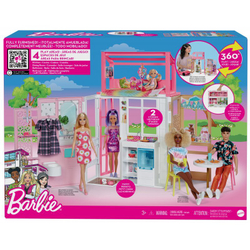Кукольный домик Mattel Barbie, с мебелью и аксессуарами, HCD47