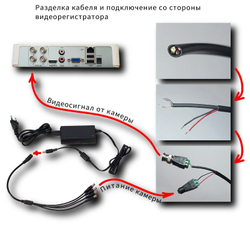 Видеонаблюдение готовый комплект Lite на 3 уличных AHD камеры 2Mp