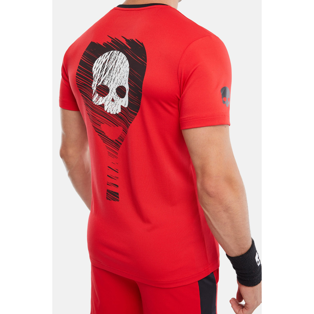 ОДЕЖДА ДЛЯ ТЕННИСА Мужская, Футболка HYDROGEN CRAZY RACKET TECH .