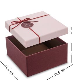Packing Symphony WF-77/2-B Коробка «Квадрат» цв.борд./роз.
