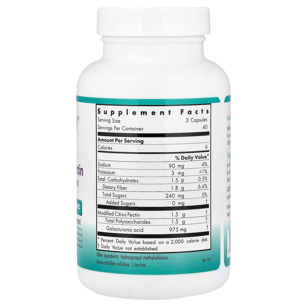 Nutricology, Modified Citrus Pectin, 120 Vegetarian Capsules