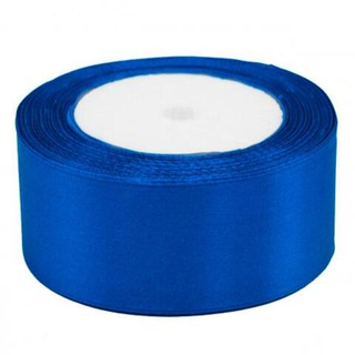 Лента Атласная 3,8см*22,85м Синий