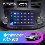 Teyes CC3 9" для Toyota Highlander 2007-2013