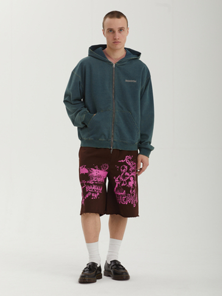 Мужская Толстовка Damaged Zip Up