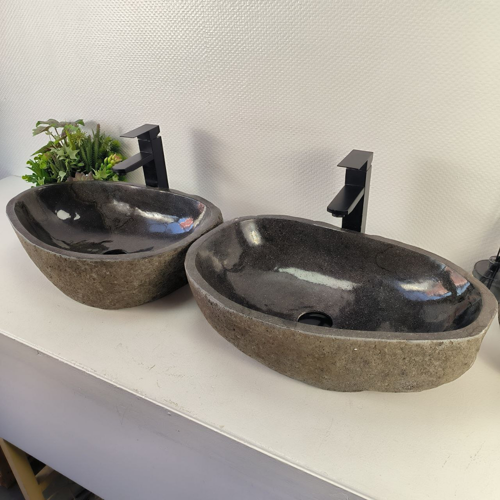 Раковина из речного камня ПАРА! RS-65478 55*36*15 0865
