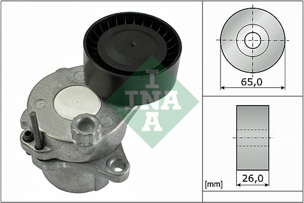 INA - 534044310-INA - Belt Tensioner, V-ribbed belt