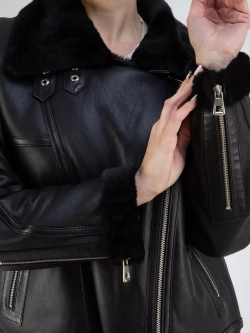 Дубленка авиатор натуральная зимняя