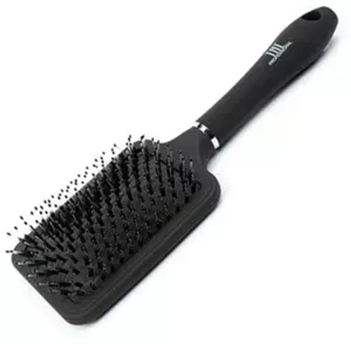 TNL Щетка массажная нейлон прямоугольная черная, 40 мм