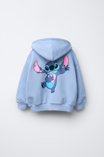 Толстовка с принтом lilo & stitch © disney на молнии