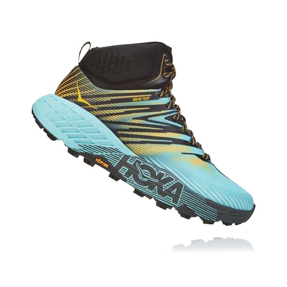 Ботинки женские HOKA W SPEEDGOAT MID 2 GTX Antigua Sand / Golden Rod