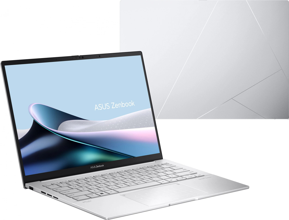 Ноутбук  ASUS Zenbook 14 OLED UX3405MA-QD988 14 ", Core Ultra 5, 16 Гб RAM, 512 Гб SSD, Arc graphics, Серебристый