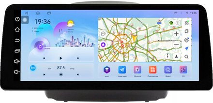 Магнитола для Hyundai iХ35, Tucson 2 2009-2015 (штатный усилитель, рамка 10) - FarCar монитор 12.3" 2K QLED на Android 14, TS10, CarPlay, 4G SIM-слот