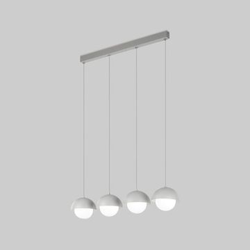 Подвесной светильник со стеклянными плафонами 4*G9 10213 белый Bono TK Lighting