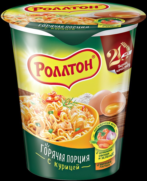 Лапша "Роллтон" с курицей (стакан) 70г