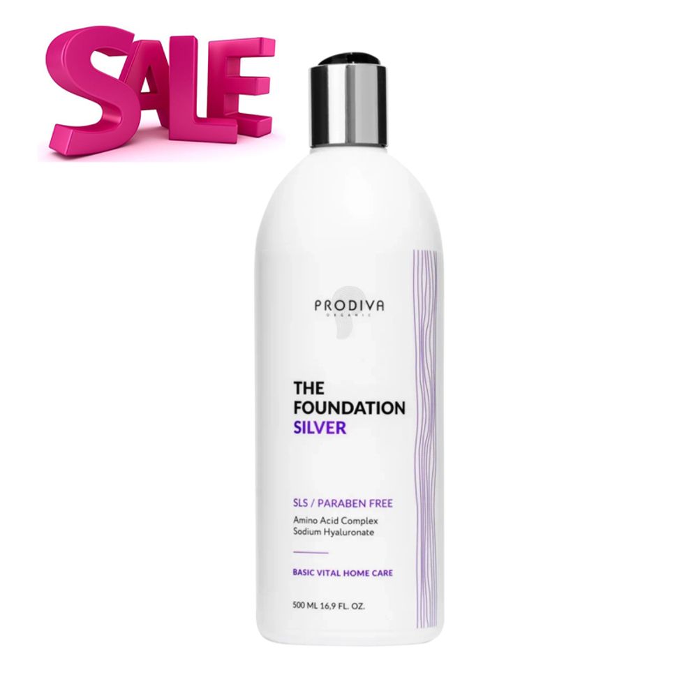 Prodiva Silver The Foundation Shampoo - Шампунь серебристый тонирующий SALE! по срокам годности