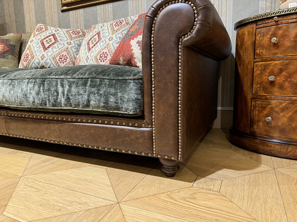 Диван "Корнер Олива" миди