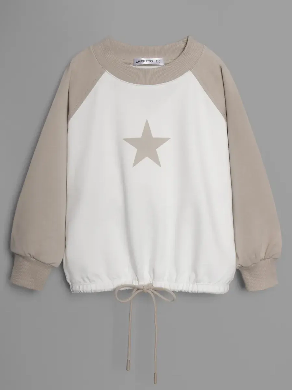 Свитшот для девочки осенний с завязками