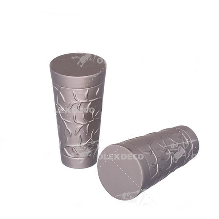 Наконечники "Севилла" для труб кованых карнизов d19 мм, цвет хром матовый