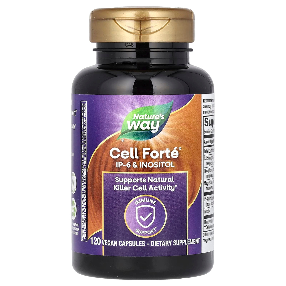 Nature's Way, Cell Forté, IP-6 и инозитол, 120 растительных капсул