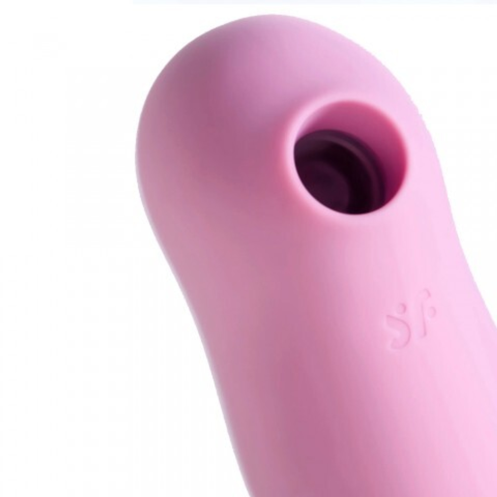 Вакуумный стимулятор клитора с вибрацией  Satisfyer Cotton Candy лиловый