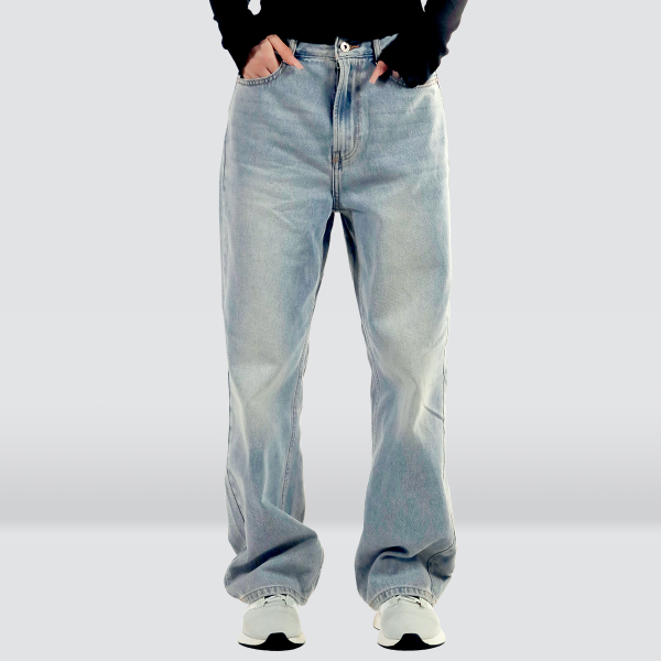 Джинсы женские Небесно-голубые экологичные 4001А-88101 (Длина брюк увеличена)