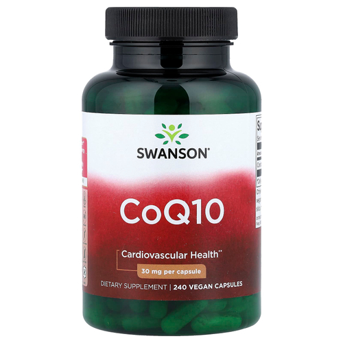 Swanson Vitamins, коэнзимQ10, 30 мг, 240 веганских капсул