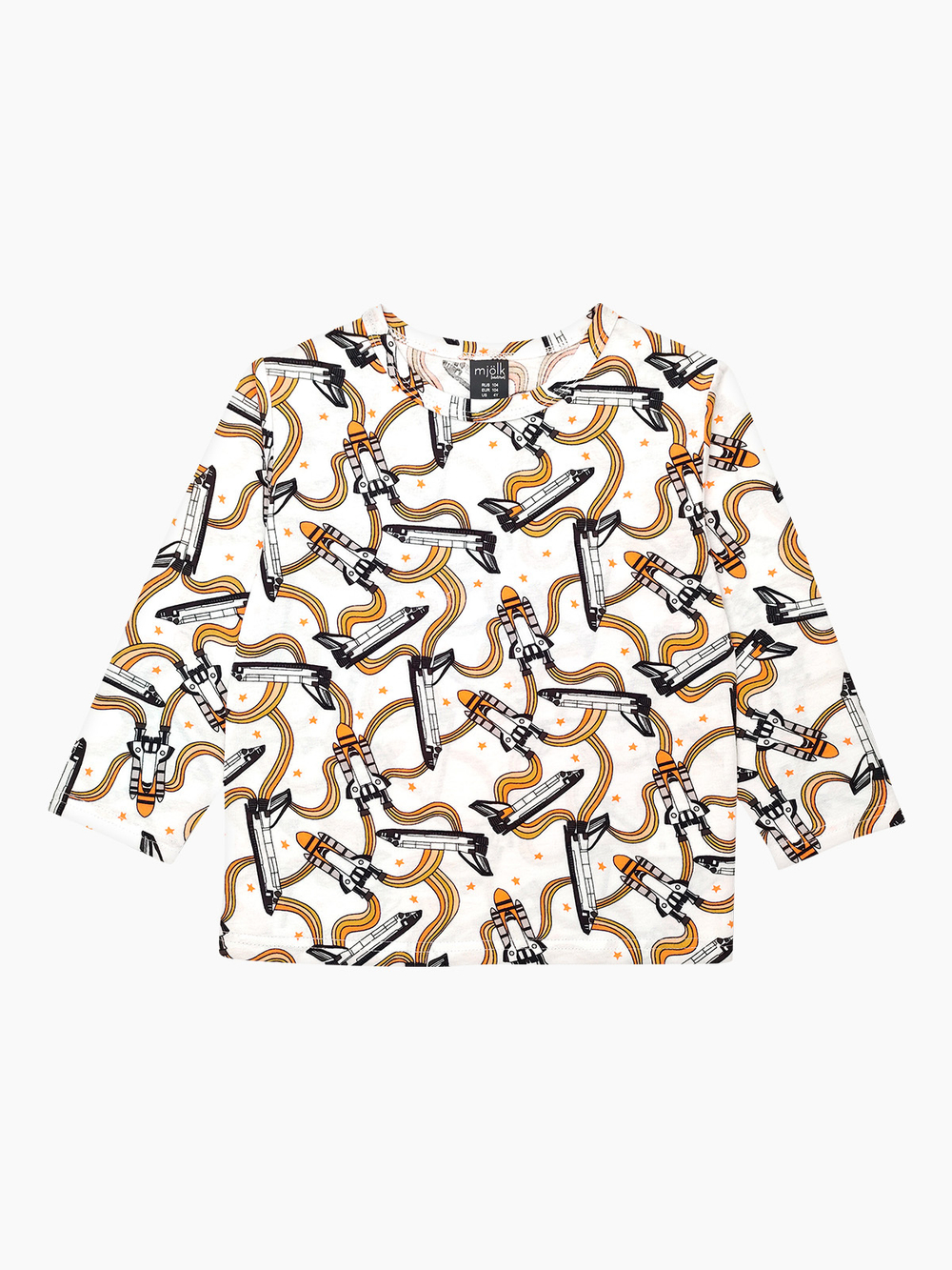 Лонгслив оверсайз Mjölk Ракеты