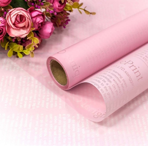 Пленка матовая "Книга" Розовая