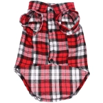 Кофта - рубашка фланелевая для мелких пород собак и кошек «BRO Style», цвет красный, р 2XL