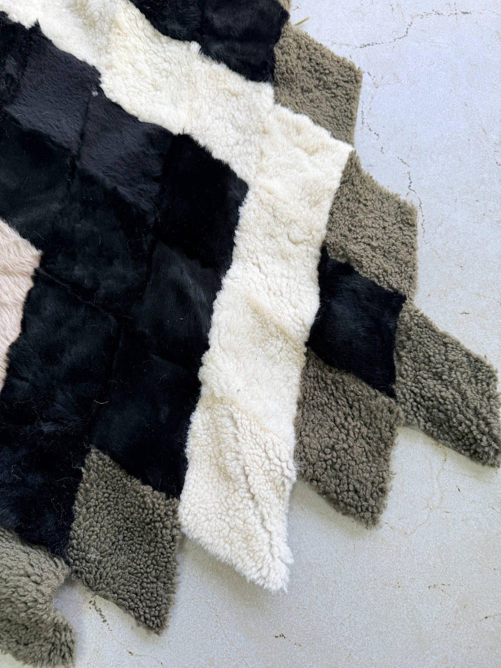 Покрывало меховое ковер из шкуры овчины