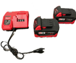 Аккумуляторный набор MILWAUKEE 4в1 шуруповерт+ушм+перфоратор+гайковерт 2 АКБ 18v 5.0 Ah