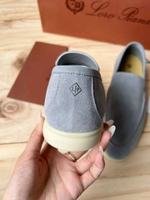 Лоферы Loro Piana голубые