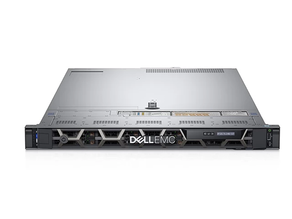Сервер Dell PowerEdge R640 (up to 8x2.5" SAS/SATA) rack 1U / iDRAC9 Enterprise / Rails / Bezel / 3Y WR / 1 x Intel Xeon Gold 6128 / 2 x 16GB ECC RDIMM 3200MHz / 2 x 480GB SSD SATA Read Intensive 6Gbps 2.5" Hot plug / 1 x PERC H730P