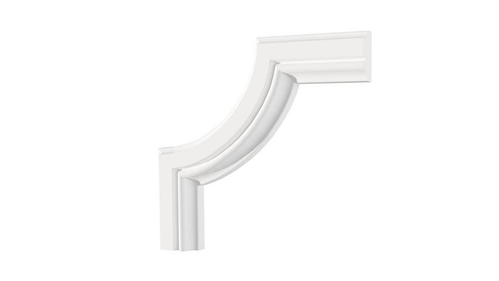 C1-DD603/Декоративный уголок гладкий (150х150х10мм)/4 Стоимость за упаковку 4 шт